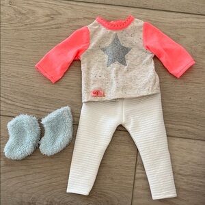 NEW American Girl Our Generation Unicorn PJ Outfit
